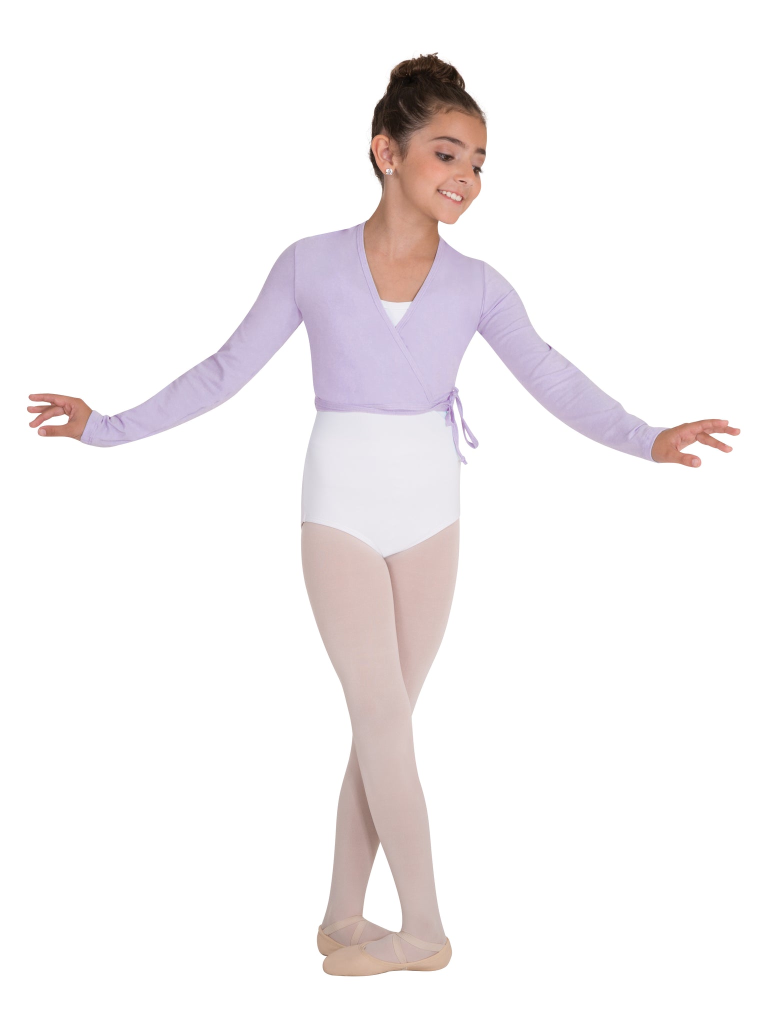 Langerma ballettpeysa *Bleik